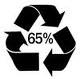 Symbol oznaczający, że opakowanie wyprodukowane zostało z surowców pochodzących z recyklingu